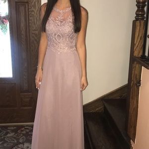 Beaded Lavender Dress